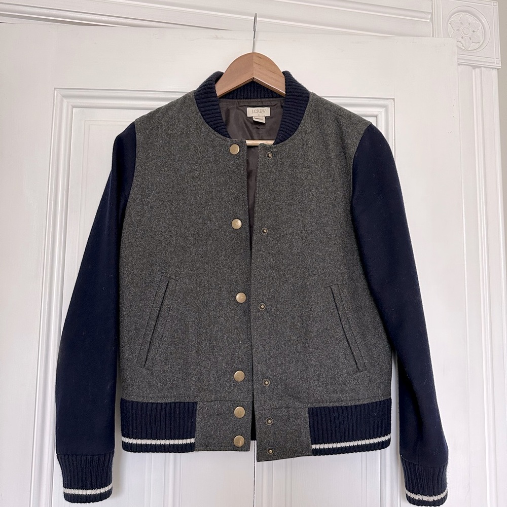 J. Crew Varsity Bomber Jacker - image 1